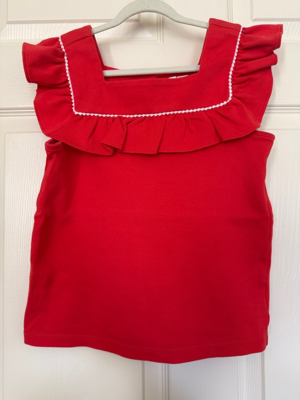 Janie and Jack Red Ruffle Tank Top